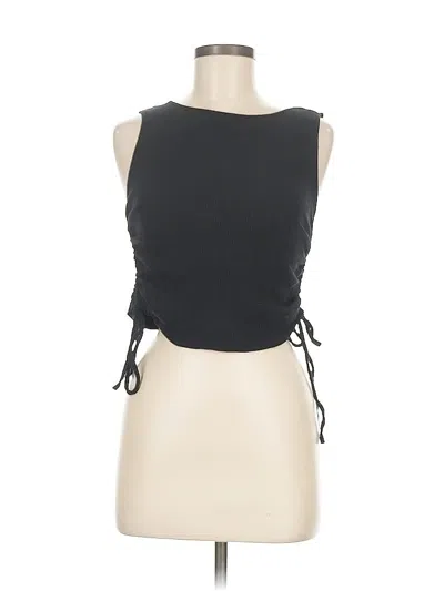 Pre-owned Divided By H&m Sleeveless Blouse In Black