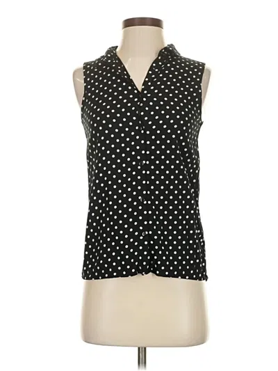 Pre-owned Divided By H&m Sleeveless Blouse In Black