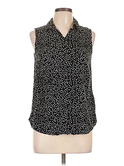 Pre-owned Divided By H&m Sleeveless Blouse In Black