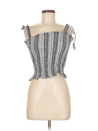 Pre-owned Divided By H&m Sleeveless Blouse In Gray