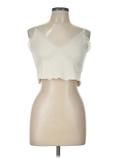 Pre-owned Divided By H&m Sleeveless Blouse In Ivory
