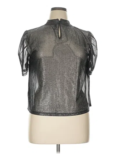 Pre-owned Divided By H&m Sleeveless Blouse In Silver
