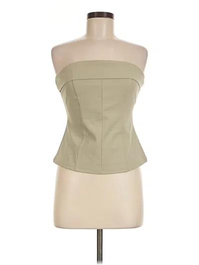 Pre-owned Divided By H&m Sleeveless Blouse In Tan