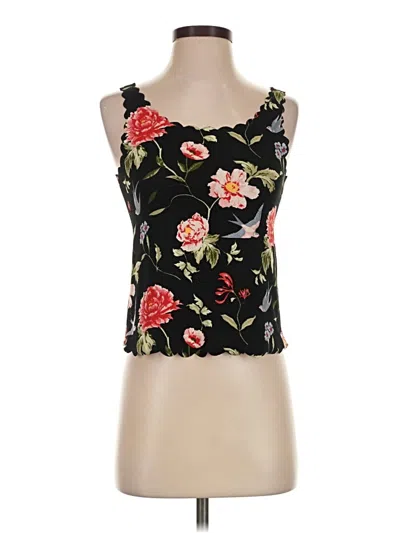 Pre-owned Divided By H&m Sleeveless Top Black Sweetheart Neckline Tops