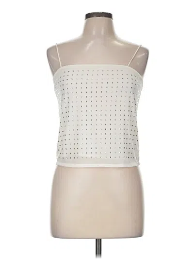 Divided By H&m Sleeveless Top Ivory Strapless Neckline Tops