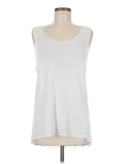 Pre-owned Divided By H&m Sleeveless Top White Scoop Neck Tops
