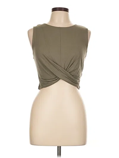 Pre-owned Divided By H&m Sleeveless T-shirt In Brown