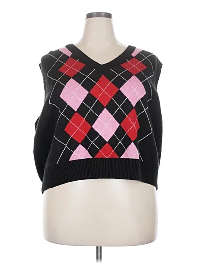 Pre-owned Divided By H&m Sweater Vest In Black
