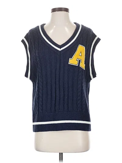 Pre-owned Divided By H&m Sweater Vest In Blue
