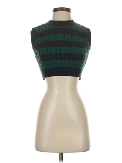 Pre-owned Divided By H&m Sweater Vest In Green
