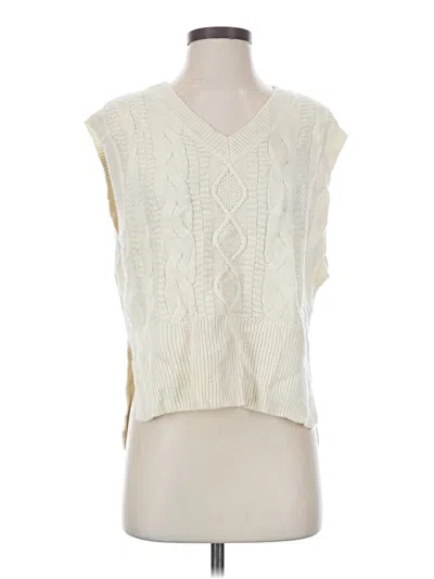 Pre-owned Divided By H&m Sweater Vest In Ivory
