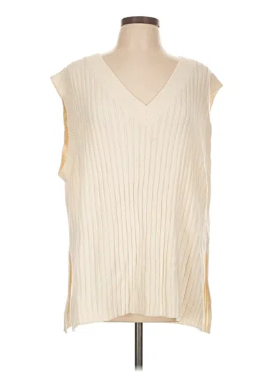 Pre-owned Divided By H&m Sweater Vest In Ivory