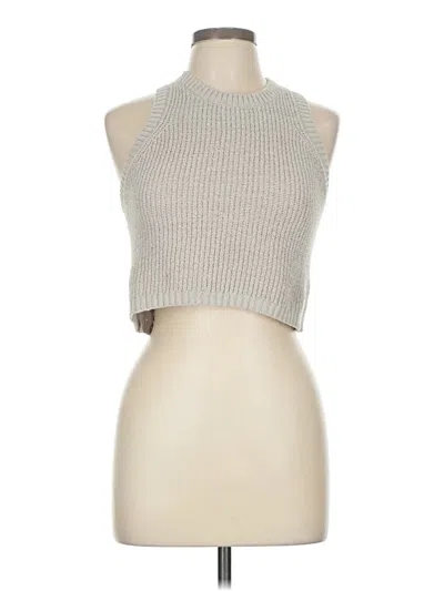 Pre-owned Divided By H&m Sweater Vest In Silver