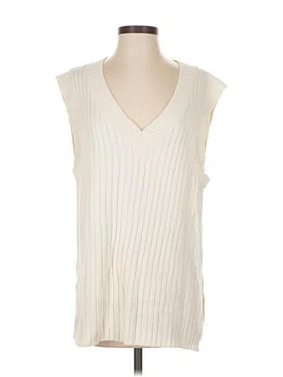 Pre-owned Divided By H&m Sweater Vest In White