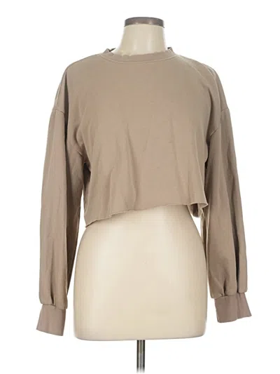 Pre-owned Divided By H&m Sweatshirt In Brown