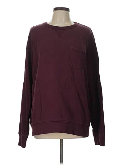 Pre-owned Divided By H&m Sweatshirt In Burgundy