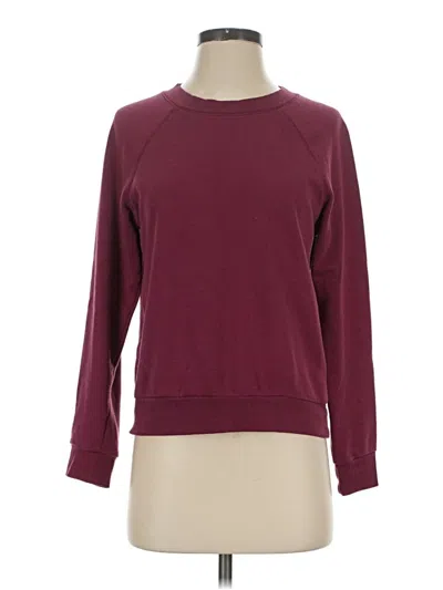 Pre-owned Divided By H&m Sweatshirt In Burgundy