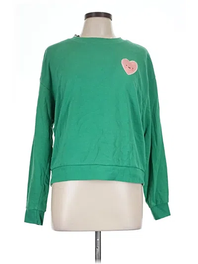 Pre-owned Divided By H&m Sweatshirt In Green