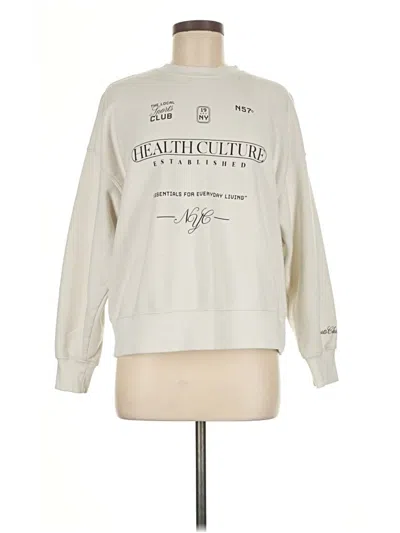 Pre-owned Divided By H&m Sweatshirt In Ivory