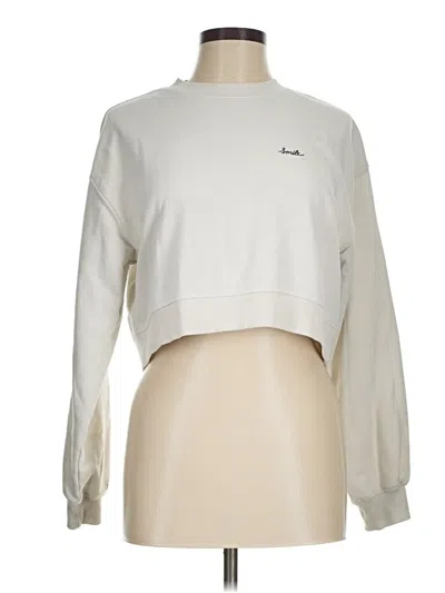 Pre-owned Divided By H&m Sweatshirt In Ivory