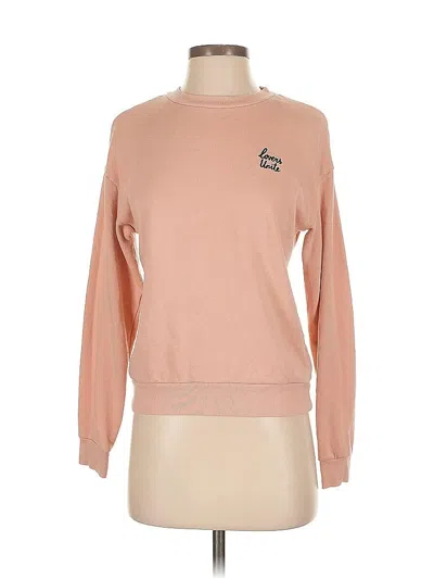 Pre-owned Divided By H&m Sweatshirt In Pink