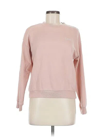 Pre-owned Divided By H&m Sweatshirt In Pink