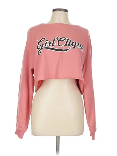 Pre-owned Divided By H&m Sweatshirt In Pink
