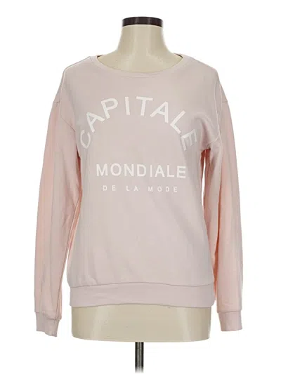 Pre-owned Divided By H&m Sweatshirt In Pink
