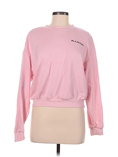 Pre-owned Divided By H&m Sweatshirt In Pink