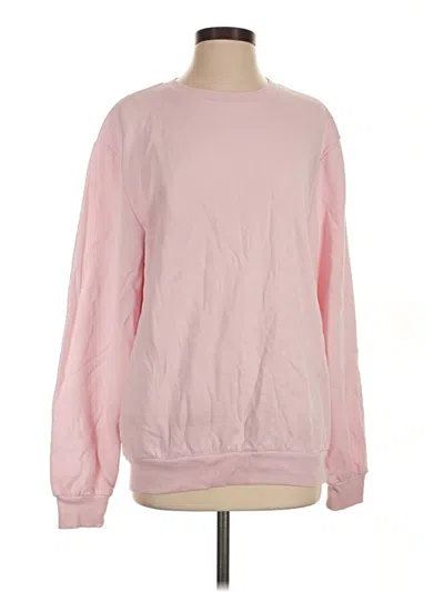 Pre-owned Divided By H&m Sweatshirt In Pink