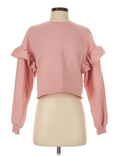 Pre-owned Divided By H&m Sweatshirt In Pink