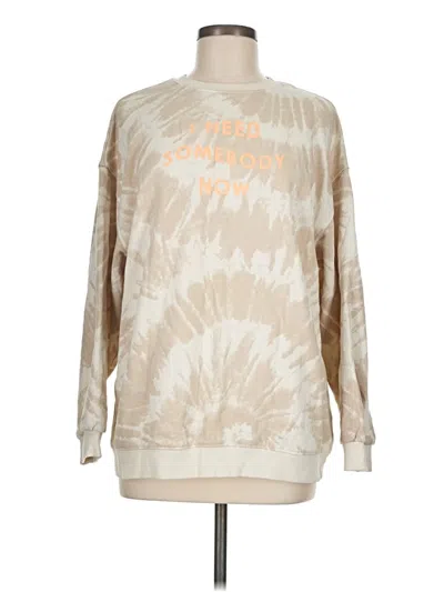 Pre-owned Divided By H&m Sweatshirt In Tan