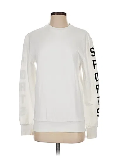 Pre-owned Divided By H&m Sweatshirt In White