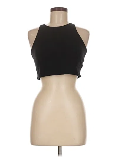 Pre-owned Divided By H&m Tank Top Black Halter Neckline Tops