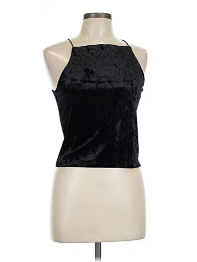 Pre-owned Divided By H&m Tank Top Black Halter Neckline Tops