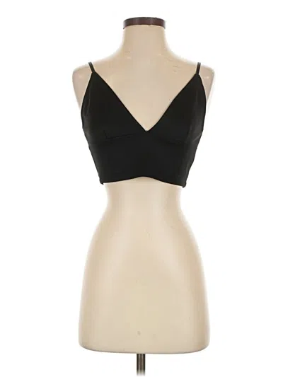 Pre-owned Divided By H&m Tank Top Black Strapless Neckline Tops