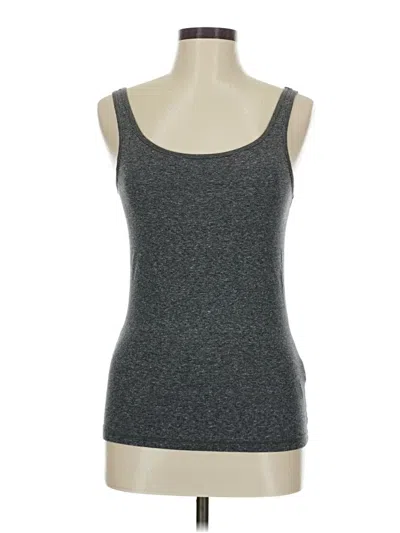 Pre-owned Divided By H&m Tank Top Gray Strapless Neckline Tops