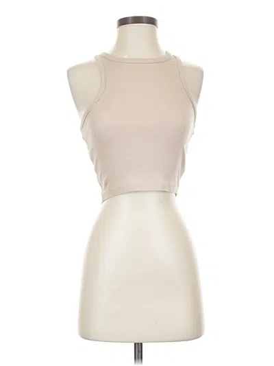 Pre-owned Divided By H&m Tank Top Ivory Halter Neckline Tops
