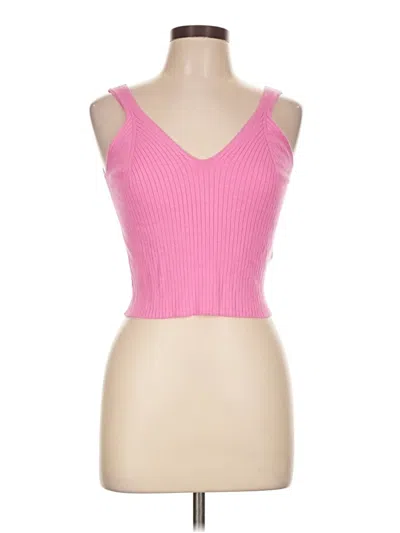 Divided By H&m Tank Top Pink Strapless Neckline Tops