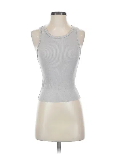 Pre-owned Divided By H&m Tank Top Silver Halter Neckline Tops