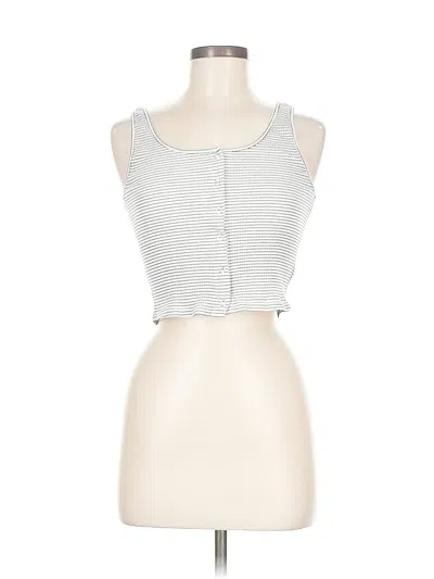 Pre-owned Divided By H&m Tank Top White Strapless Neckline Tops