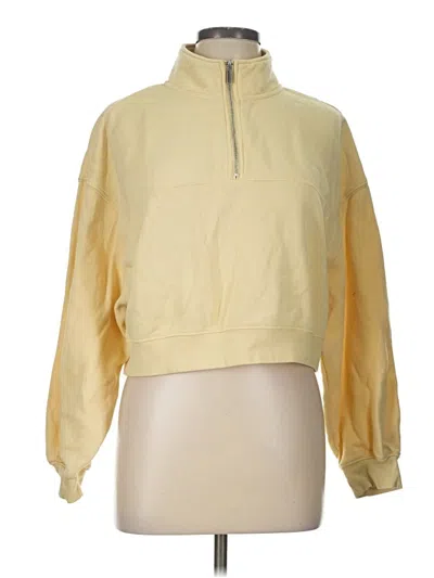 Pre-owned Divided By H&m Track Jacket In Yellow