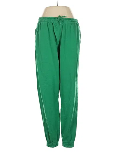 Pre-owned Divided By H&m Track Pants In Green