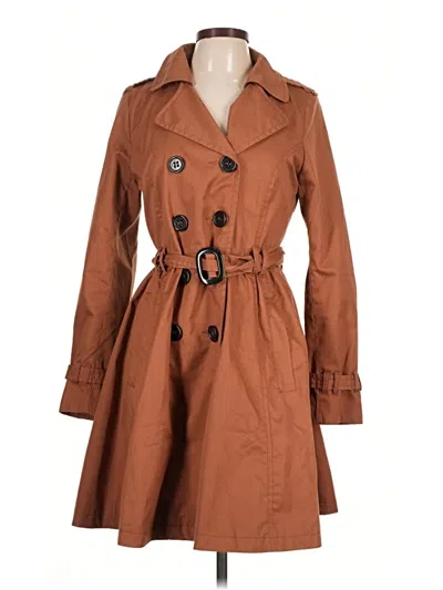 Pre-owned Divided By H&m Trenchcoat In Brown