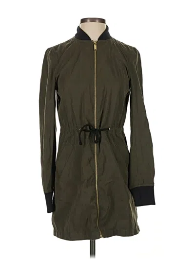 Pre-owned Divided By H&m Trenchcoat In Green