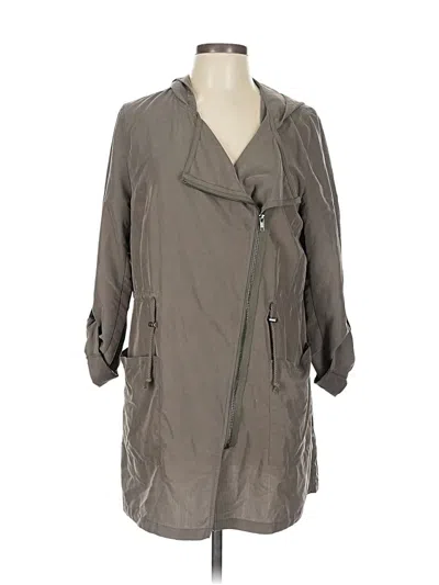 Pre-owned Divided By H&m Trenchcoat In Green