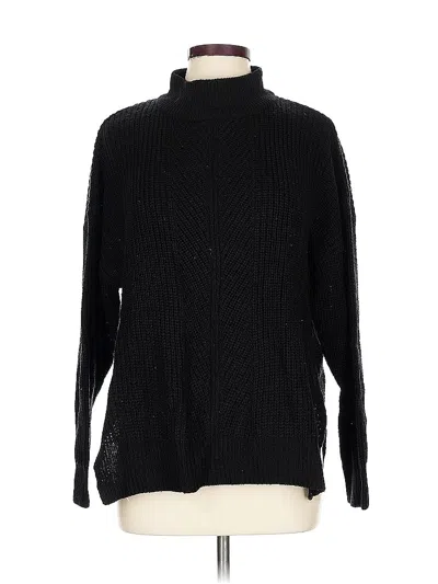 Pre-owned Divided By H&m Turtleneck Sweater In Black