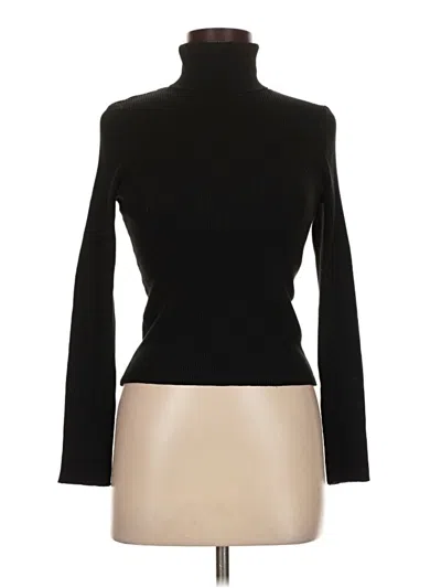 Pre-owned Divided By H&m Turtleneck Sweater In Black