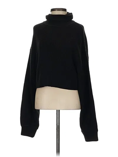 Pre-owned Divided By H&m Turtleneck Sweater In Black