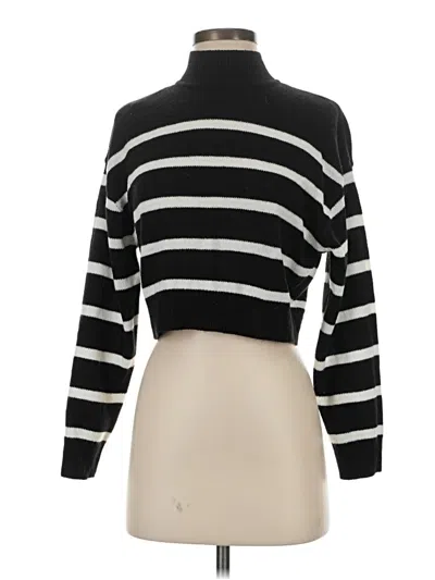 Pre-owned Divided By H&m Turtleneck Sweater In Black